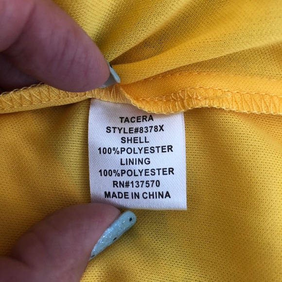 Tacera Yellow Floral Maxi Dress size 1X - Picture 13 of 15